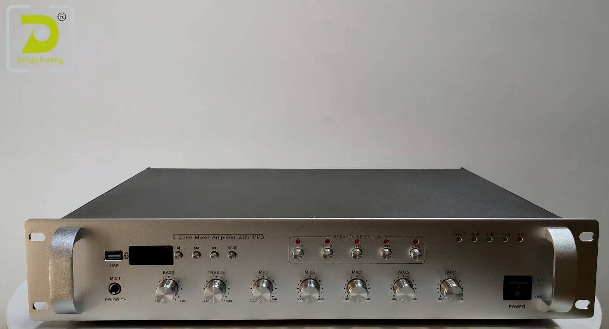 5 zones Powered mixer amplifier with individual volume control Y-1060SU