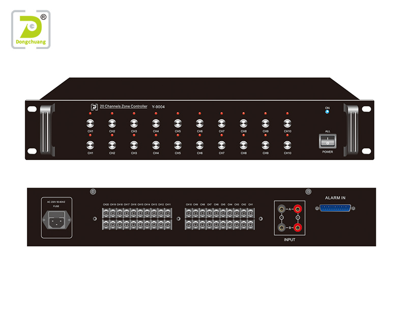 20 channels zone controller best public address system Y-9004